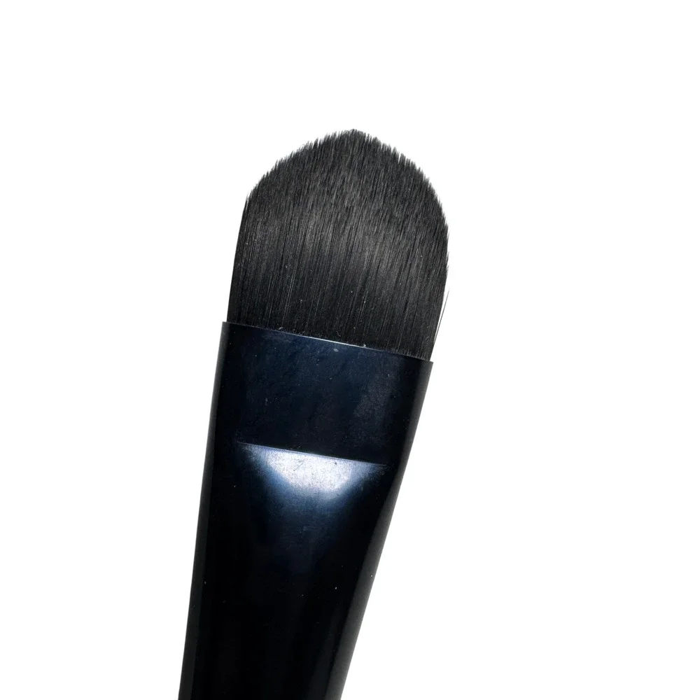 Beautycounter Flat Foundation Brush Black Tapered Liquid Cream Makeup Tool